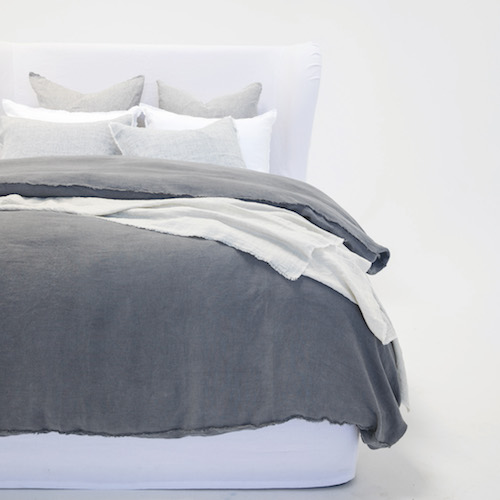 Blair Duvet Collection by Pom Pom at Home - Midnight-2