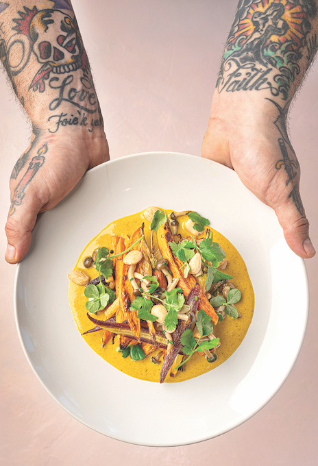 1. Roasted Carrots with Thai Curry, shimeji mushrooms and coconut_credit Ron de Angelis