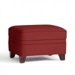 Cameron Upholstered Storage Ottoman – Sierra Red – silo
