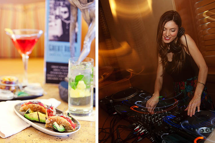 The Great Room Social Lounge has a new look as well as new offerings which range from a menu of Asian and Latin American-inspired finger foods to DJs spinning until midnight Tuesday through Saturday.