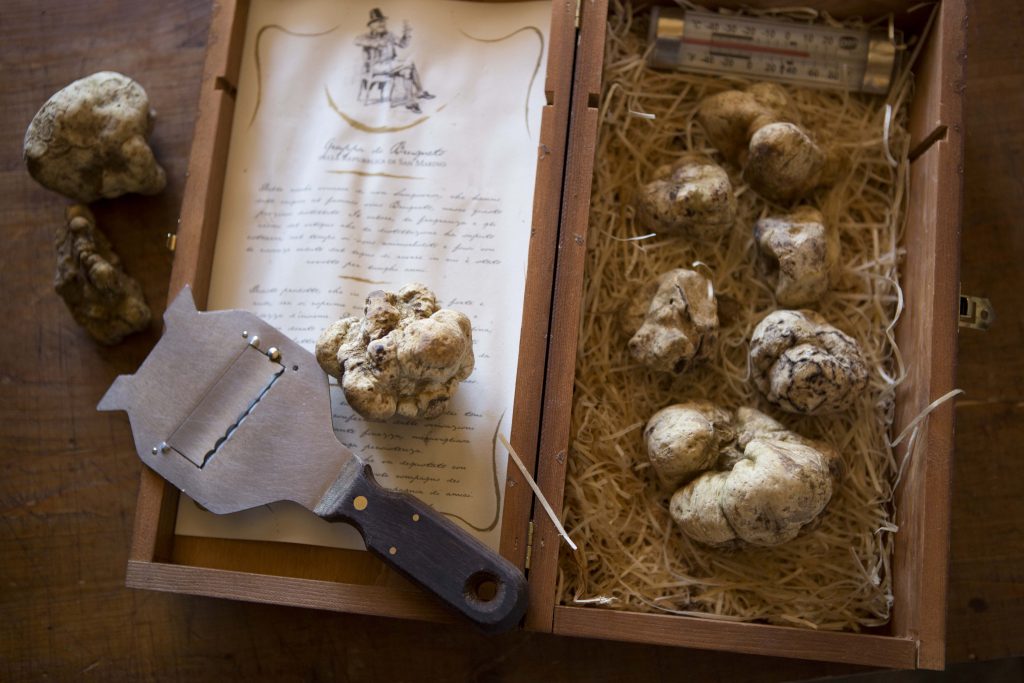 White truffles are offered at Andrea Ristorante for fall.
