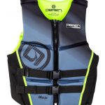 O’Brien Men’s Flex V-Back Neoprene Life Vest lime green