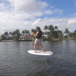 Sam Deacon riding the efoil