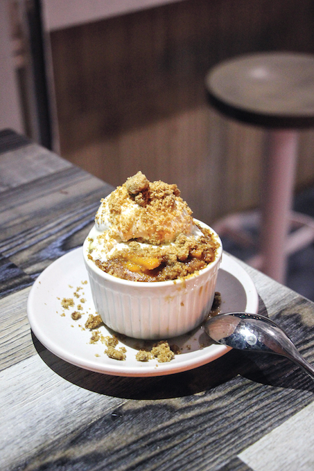 bourbon peach cobbler