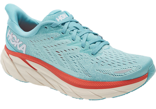 MASK-HOKA ONE ONE Clifton 8 aqua - front