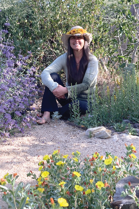 Lori Whalen in her home garden