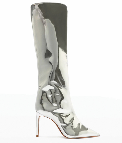 Schutz Mary Metallic Stiletto Boots