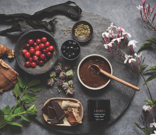 Laurel Curated Skin Rituals mask product and ingredients_courtesy of Laurel SkinLaurel Curated Skin Rituals mask product and ingredients_courtesy of Laurel Skin