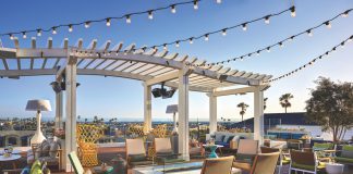 Topside, Lido House hotel’s rooftop deck