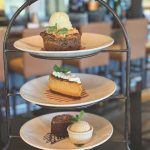 tower of treats at Bayside Restaurant