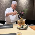 6 Chef Koji Takahashi searing the sushi-credit Ashley Ryan